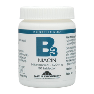Natur丹麦进口维生素B3烟酸 420mg细嫩肌肤 锁住元气缓疲劳助睡眠
