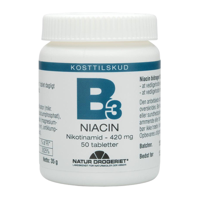 Natur丹麦进口维生素B3烟酸 420mg细嫩肌肤 锁住元气缓疲劳助睡眠