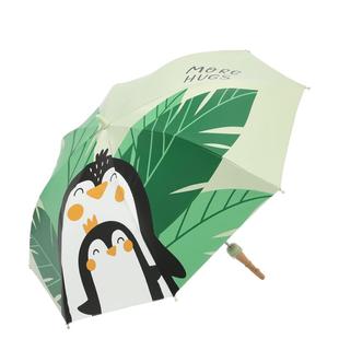 天堂伞黑胶防晒长杆直柄遮阳伞防紫外线晴雨两用男女童趣学生雨伞