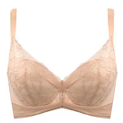 贝佳人蕾丝聚拢文胸全罩杯内衣女