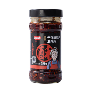 川婆婆干煸风味鸡油辣椒辣子鸡辣椒酱下饭菜拌饭酱山东特产调味酱