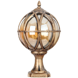 门柱灯户外防水柱头灯围墙大门口别墅欧式超亮室外阳台庭院圆球灯