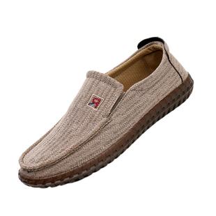 老北京布鞋男士休闲鞋软底牛筋底亚麻帆布鞋爸爸男款鞋子透气男鞋
