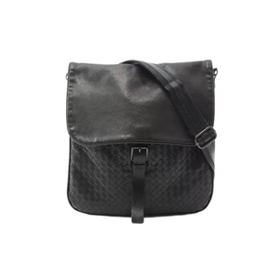 中古Bottega Veneta葆蝶家女包B级9新Intrecciato编织羊皮斜挎包