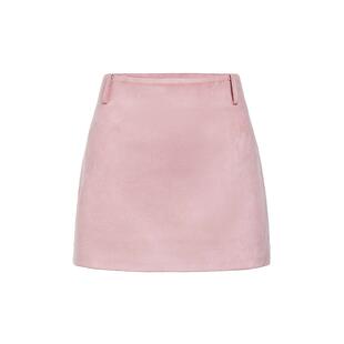 FIVE PLUS仿麂皮绒半身裙女短裙高腰设计感A字裙子