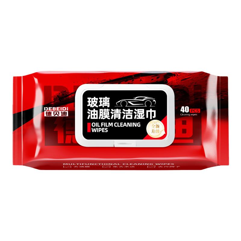 德贝迪玻璃油膜去除湿巾无痕防雨