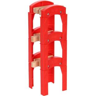 实木制叠叠桥墩轨道儿童玩具 兼容木制磁性男女孩轨道车头玩具