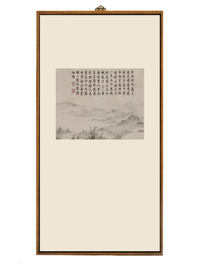新中式风禅意宋代水墨茶室装饰画