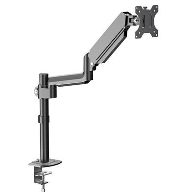 倒装显示器支架夹式书柜吊挂气压机械臂拉伸旋转屏幕吊顶悬挂托架