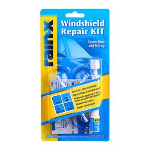rainx进口汽车前挡风玻璃长裂痕裂纹修复液工具修补神器还原剂