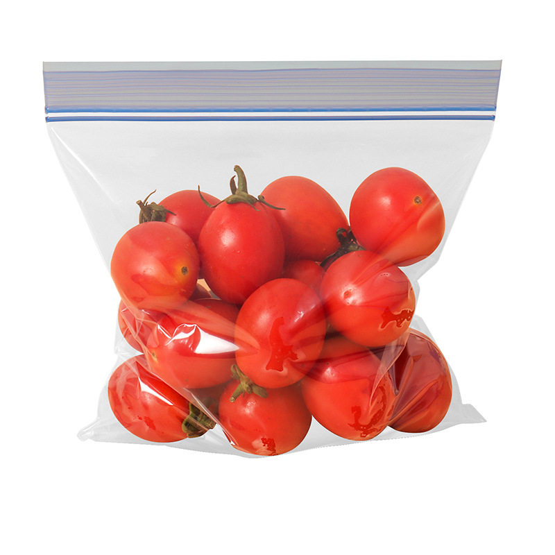 家用加厚透明保鲜袋食品袋自封袋蔬菜水果肉类双筋袋厨房收纳袋