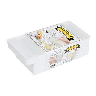 INOMATA日本进口黄油盒冰箱冷藏冷冻保鲜盒芝士奶酪分装收纳盒