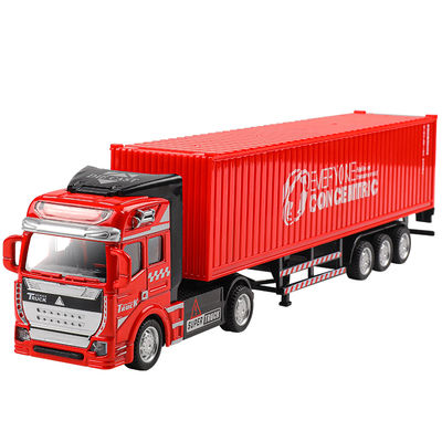 【合金车头】拖挂运输车