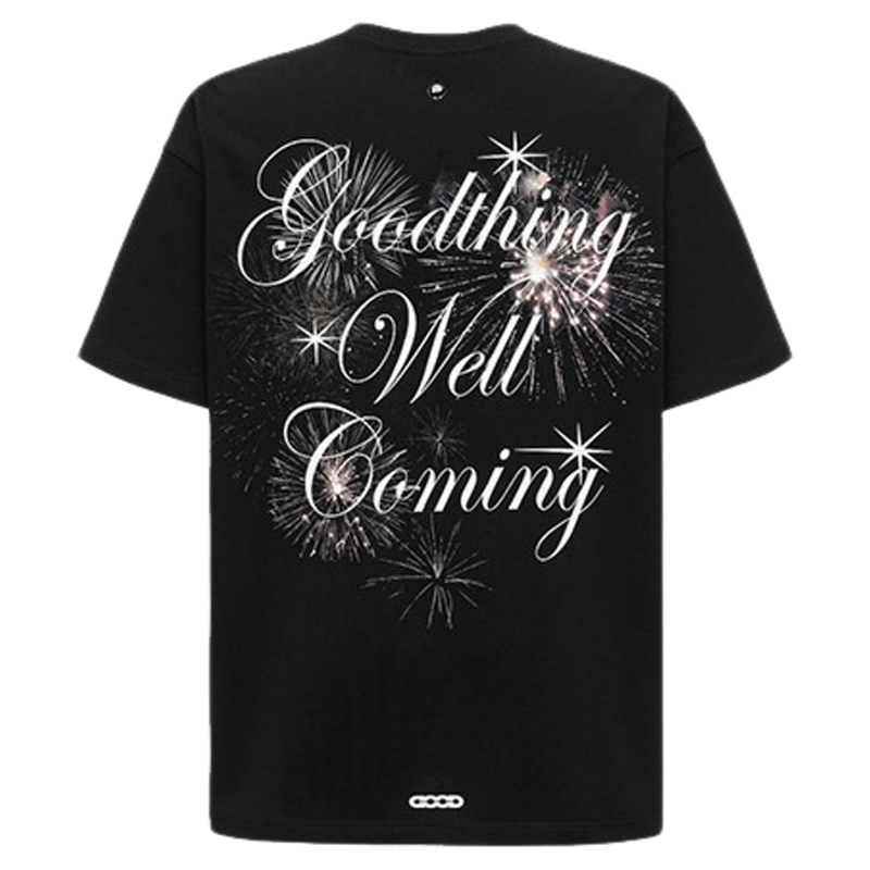GOODBRAND 2025SS烟花烫钻字母LOGO印花轻奢时尚短袖T恤男女同款