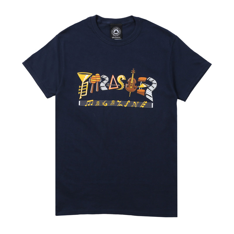 Thrasher乐器音符火焰短袖