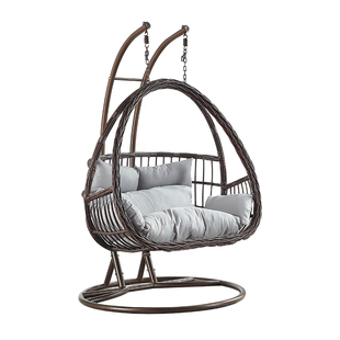 吊篮藤椅懒人椅摇椅阳台秋千摇篮椅庭院双人吊椅室内吊床家用吊兰