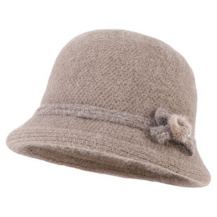 新款中老年人秋冬天奶奶帽子老太太保暖妈妈盆帽洋气百搭毛线帽子