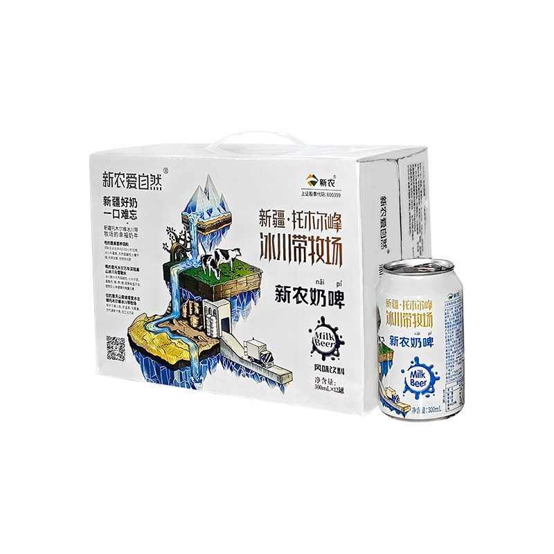 【推荐冰镇喝】25年7月16产新农奶啤300ml*12罐装发酵乳酸菌饮料