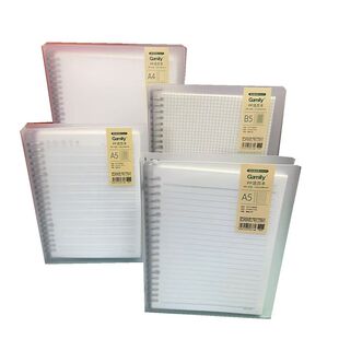 快乐星B5活页本可拆卸A4活页夹A5线圈本可加页PP透明笔记本英语本