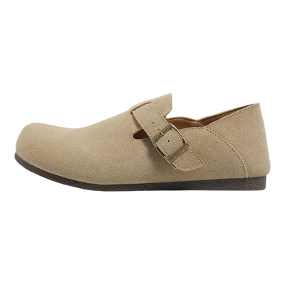 F21软平底全包勃肯鞋女2026新款