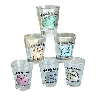 shot杯套装6只一口杯原创高颜值清酒子弹头烧酒杯迷你一两小酒杯