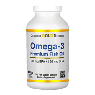【直邮】CGN加州黄金欧米伽优质鱼油高纯度omega3深海鱼油240粒