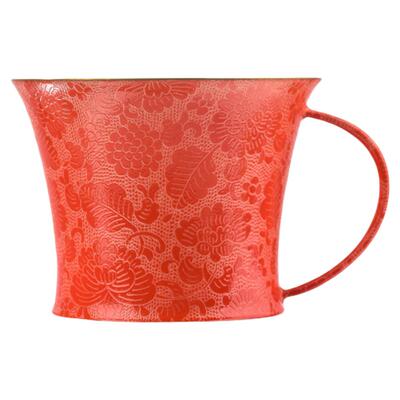 古帛扒花玉瓷咖啡杯伴手礼礼盒