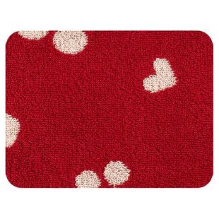 樱桃爱心纯棉方巾家用柔软全棉擦手毛巾吸水红色结婚伴手礼