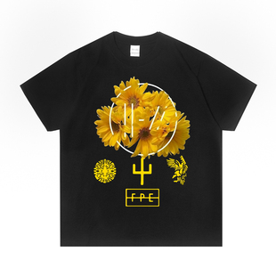 欧美二十一名飞行员Twenty One Pilots摇滚复古做旧T恤短袖宽松版