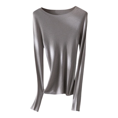 “入场券” 扬子纱OTW无缝一体可机洗系列 一字圆领半高领针织衫