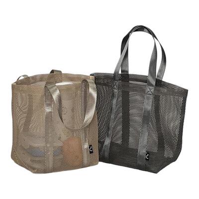 通勤时尚网纱手提袋沙滩包