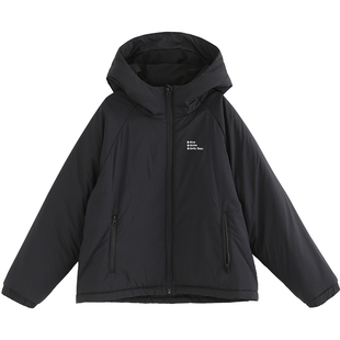 NNGZ设计师风女童3M新雪丽棉服外套冬季连帽保暖儿童轻量运动棉衣