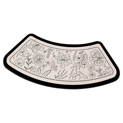 弧形浴室地垫厕所硅藻泥吸水脚垫