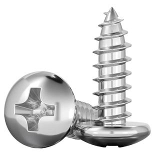 304不锈钢盘头/圆头十字自攻螺丝钉YB845  M1M1.2M1.4 M1.7M2-M8