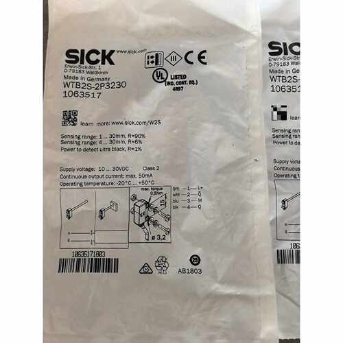 询价-SICK西克WTB2S-2P3230光电传感器，
