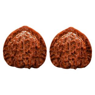 大尺寸王勇麒麟纹机刷核桃文玩三角白苹果园包浆四座楼天然打底