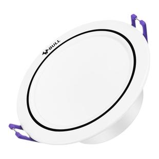 公牛LED筒灯嵌入式家用75mm客厅防眩孔灯走廊牛眼灯卧室超薄射灯