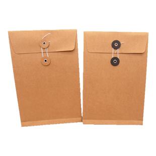 加大A4黄色牛皮纸档案袋小号b5a5文件袋票据收纳专用纸袋文件袋