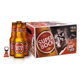 SuperBock超级波克进口经典拉格整箱啤酒200ml*15瓶迷你瓶