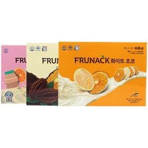 FRUNACK韩国橘子片巧克力12袋盒装济州岛网红代可可脂福禄奈酸奶