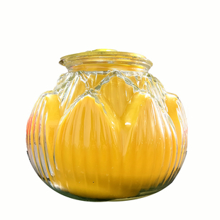 大莲花酥油灯玻璃装酥油蜡烛特大号莲花灯寺院供佛油灯供佛蜡烛