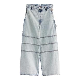 THROW X 16联名系列SLY23秋季新品复古风工装牛仔裤030GA001-0760