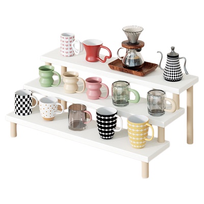 茶杯咖啡杯收纳架多层阶梯置物架