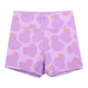 BromoSt 奶牛鸭紫 健身短裤Crossfit提臀瑜伽健身束腰弹力花裤子