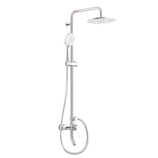 法恩莎铜主体单把双控花洒套装可升降挂墙式家用卫生间淋浴花洒