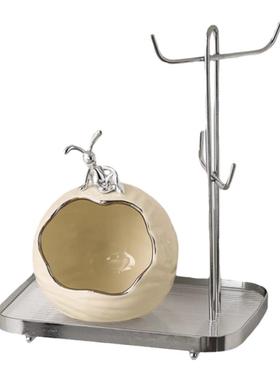 玄关钥匙收纳摆件入户置物架装饰