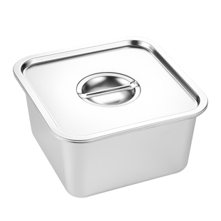 正方形不锈钢方盆沥水篮洗菜盆方盘加深托盘沥水实漏方盆方型盘子