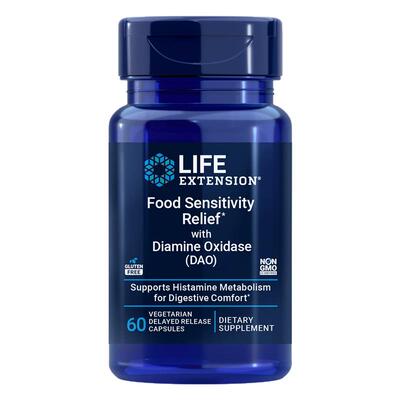 美国lifeextension二胺氧化酶DAO Food Sensitivity Relief  60粒