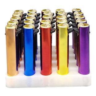 新款砂轮50打火机金属防爆个性滑轮点烟器一次性定制雕刻充气批发