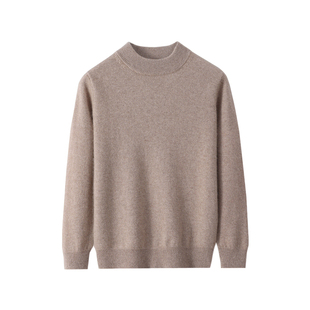 【中厚】山羊绒秋冬半高领男生黑色打底衫女童白色针织毛衣羊绒衫